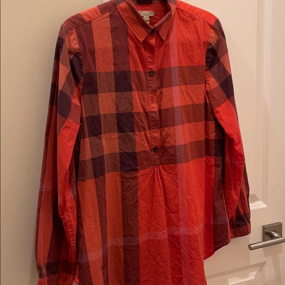 Orange Burberry Brit tunic